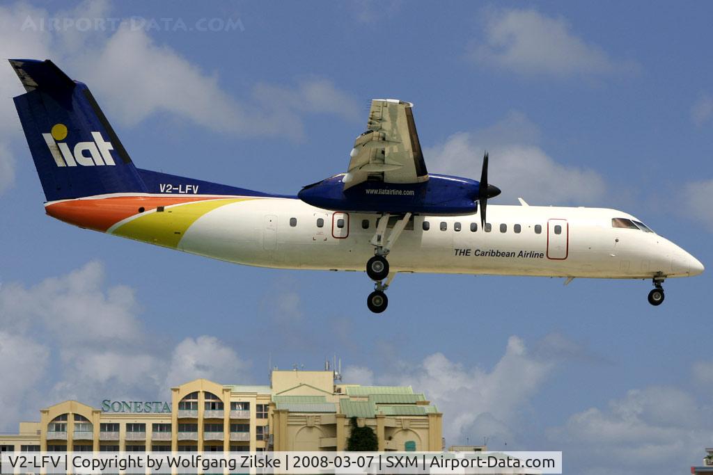 V2-LFV, 1991 De Havilland Canada DHC-8-311 Dash 8 C/N 283, visitor