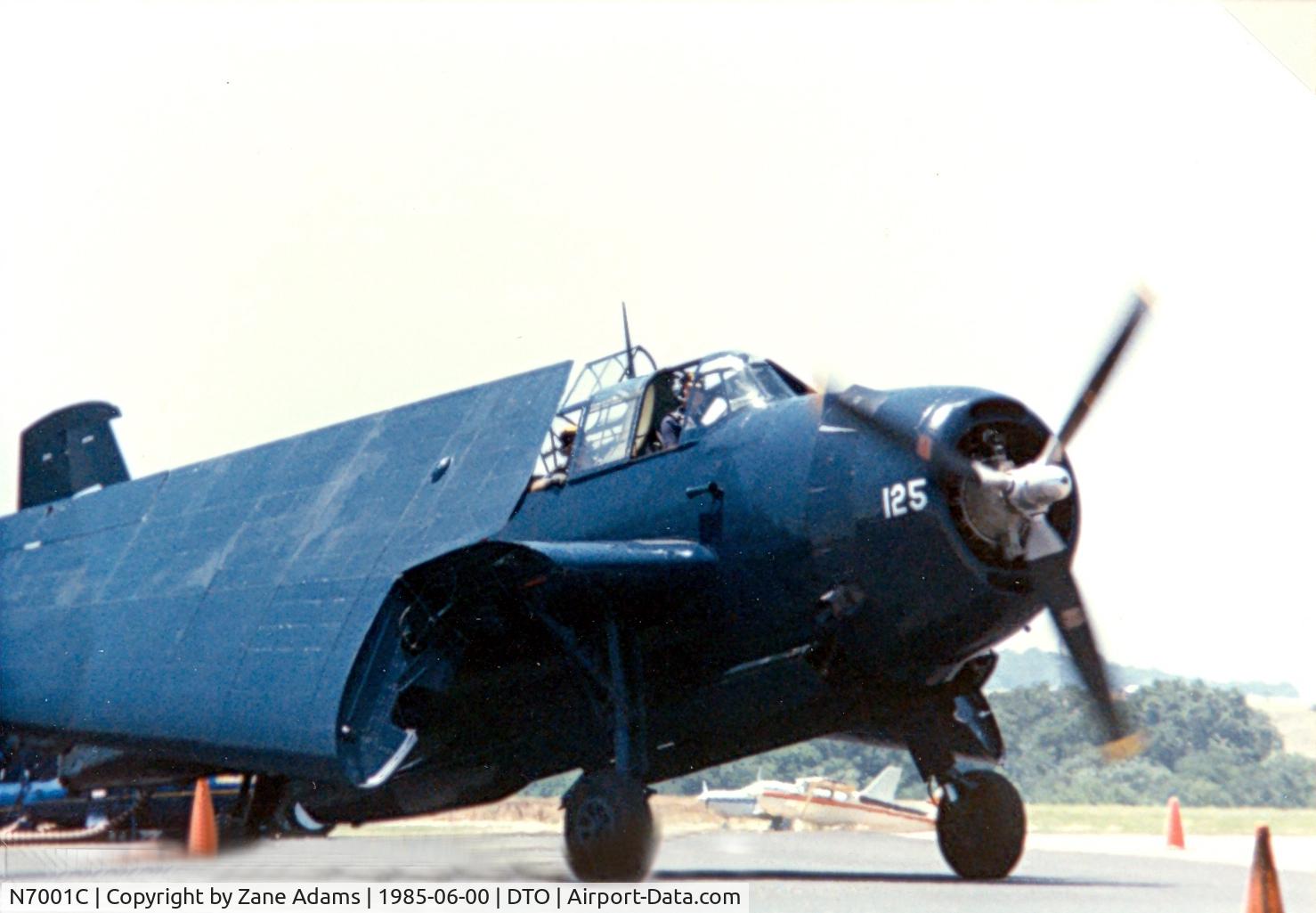 N7001C, 1945 Grumman TBM-3 Avenger C/N 85794, TBM at CAF Denton Airshow