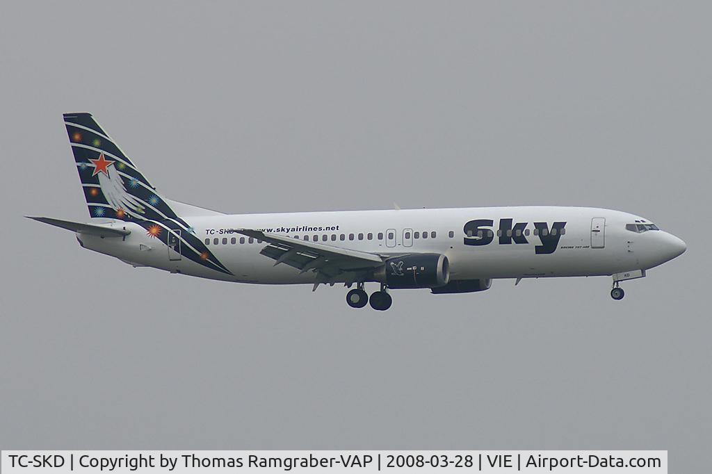 TC-SKD, 1992 Boeing 737-4Q8 C/N 25372, Sky Airlines Boeing 737-400