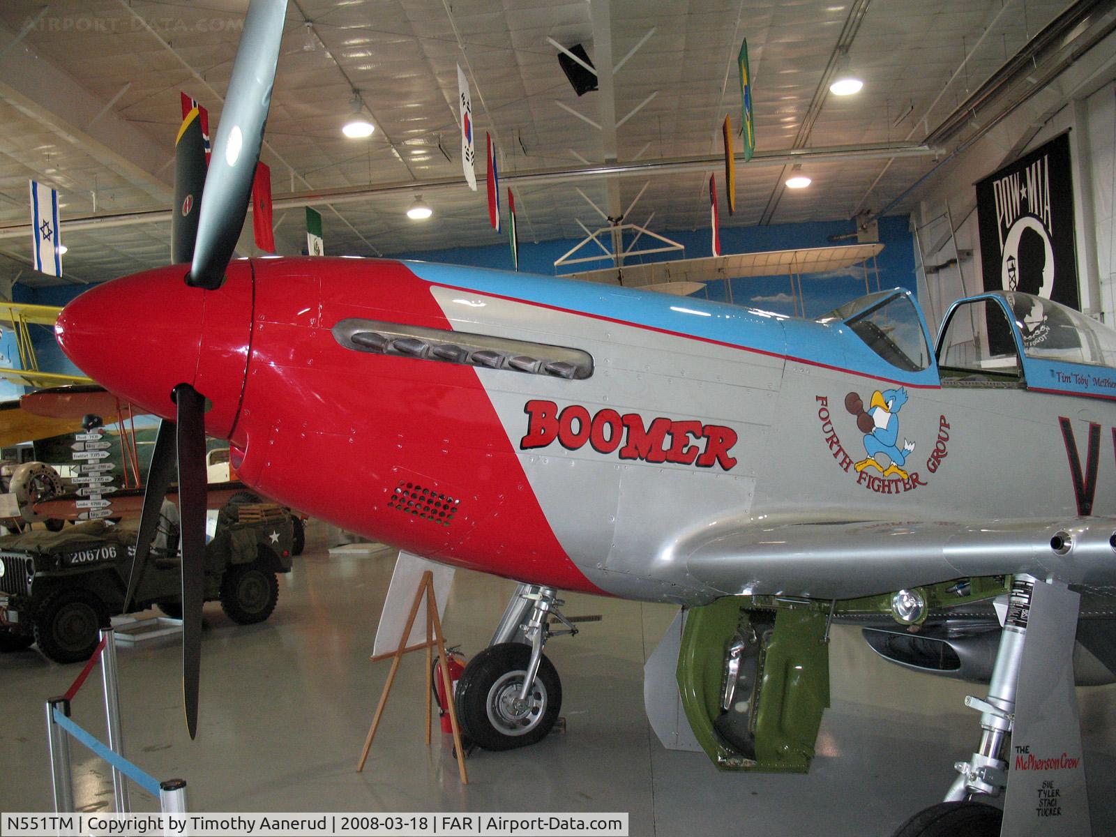 N551TM, 2006 North American P-51D Mustang Replica C/N TM001, Fargo Air Museum