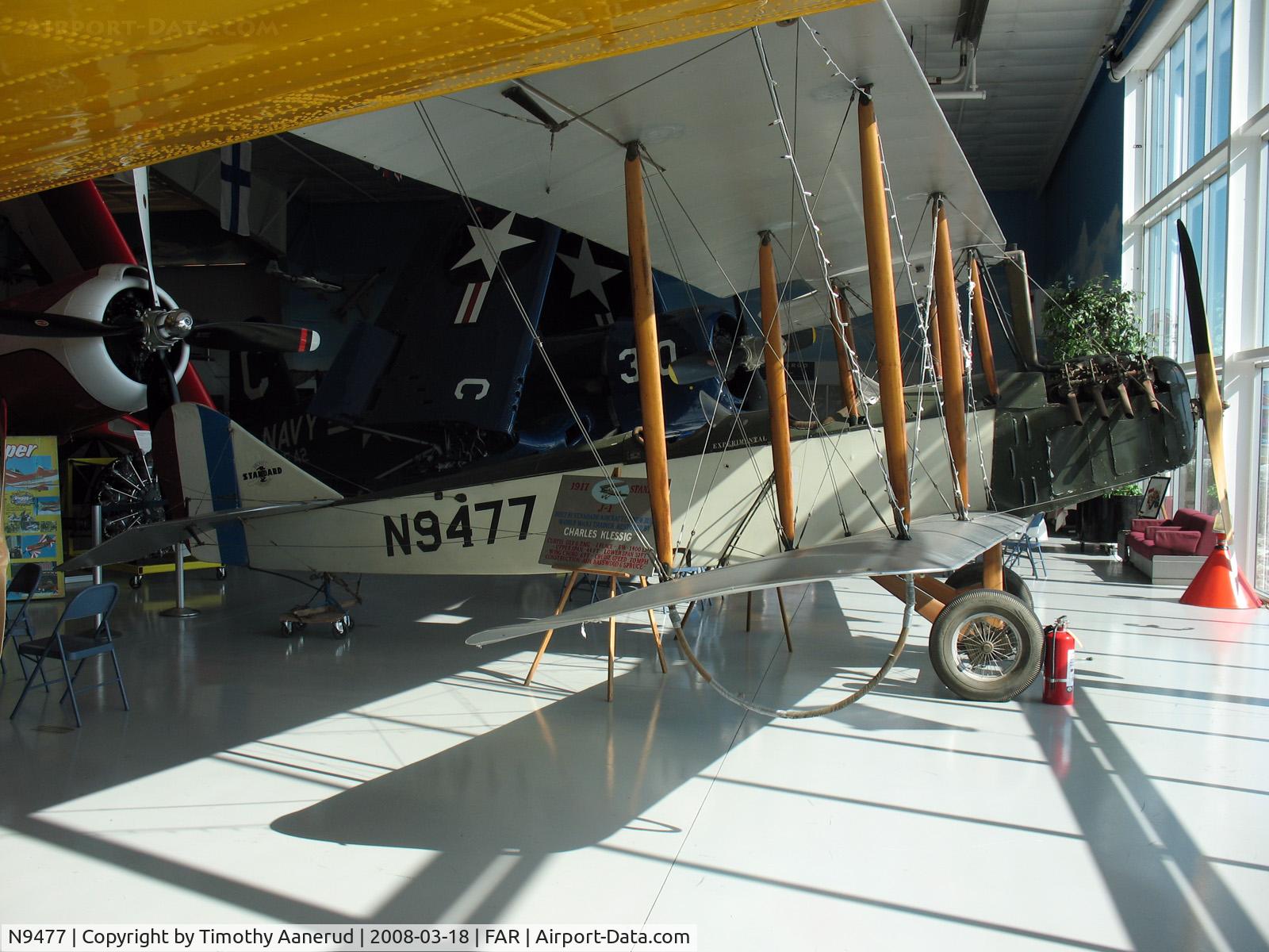 N9477, 1917 Klessig Standard J-1 C/N 2434, Fargo Air Museum