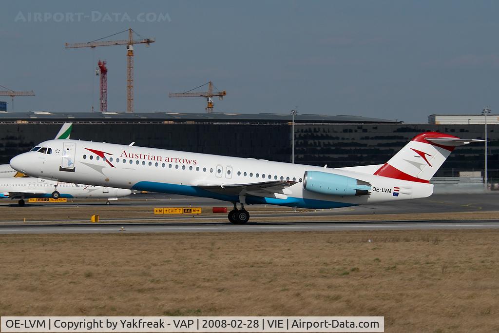 OE-LVM, 1991 Fokker F100 (F-28-0100) C/N 11361, Austrian Arrows Fokker 100