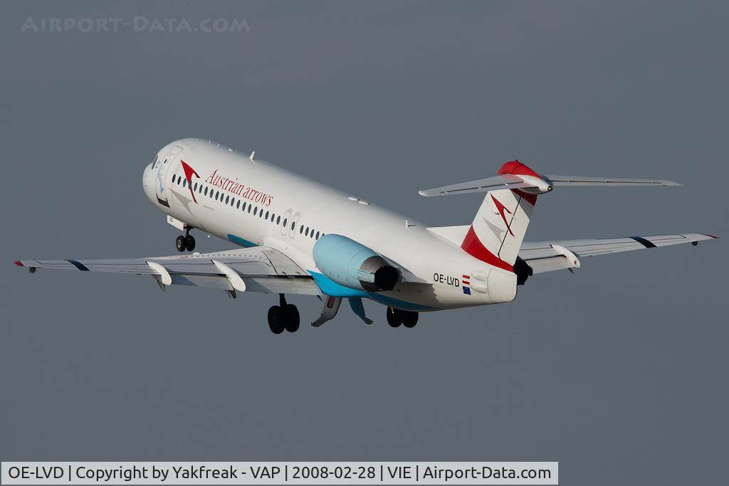 OE-LVD, 1994 Fokker 100 (F-28-0100) C/N 11515, Austrian Arrows Fokker 100