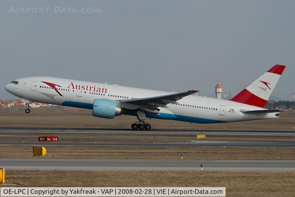 OE-LPC, 2002 Boeing 777-2Z9/ER C/N 29313, Austrian Airlines Boeing 777-200