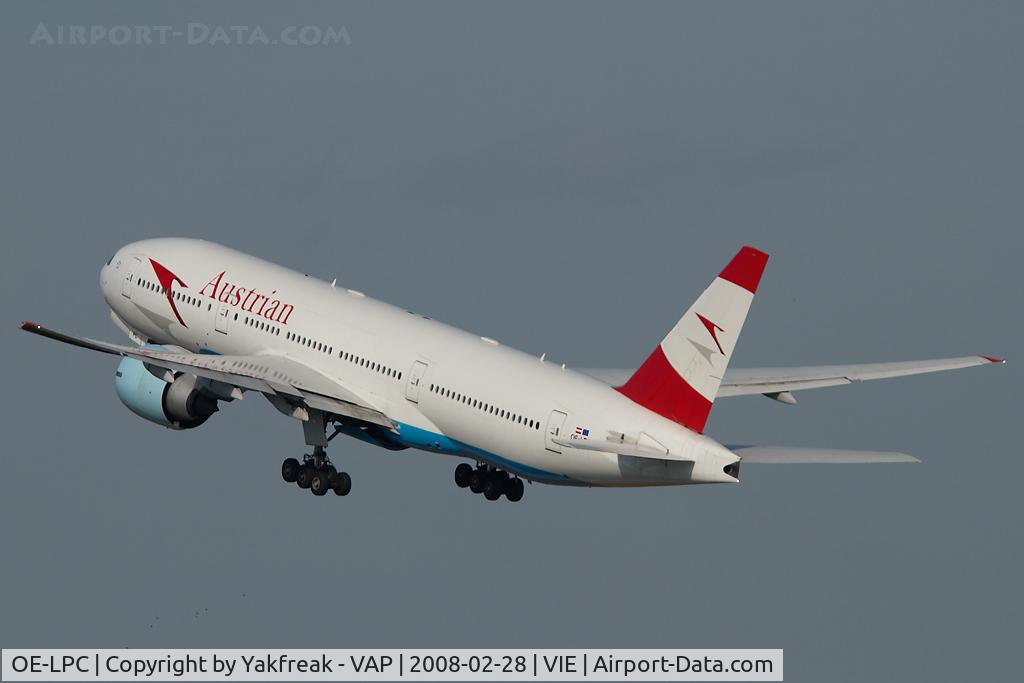 OE-LPC, 2002 Boeing 777-2Z9/ER C/N 29313, Austrian Airlines Boeing 777-200