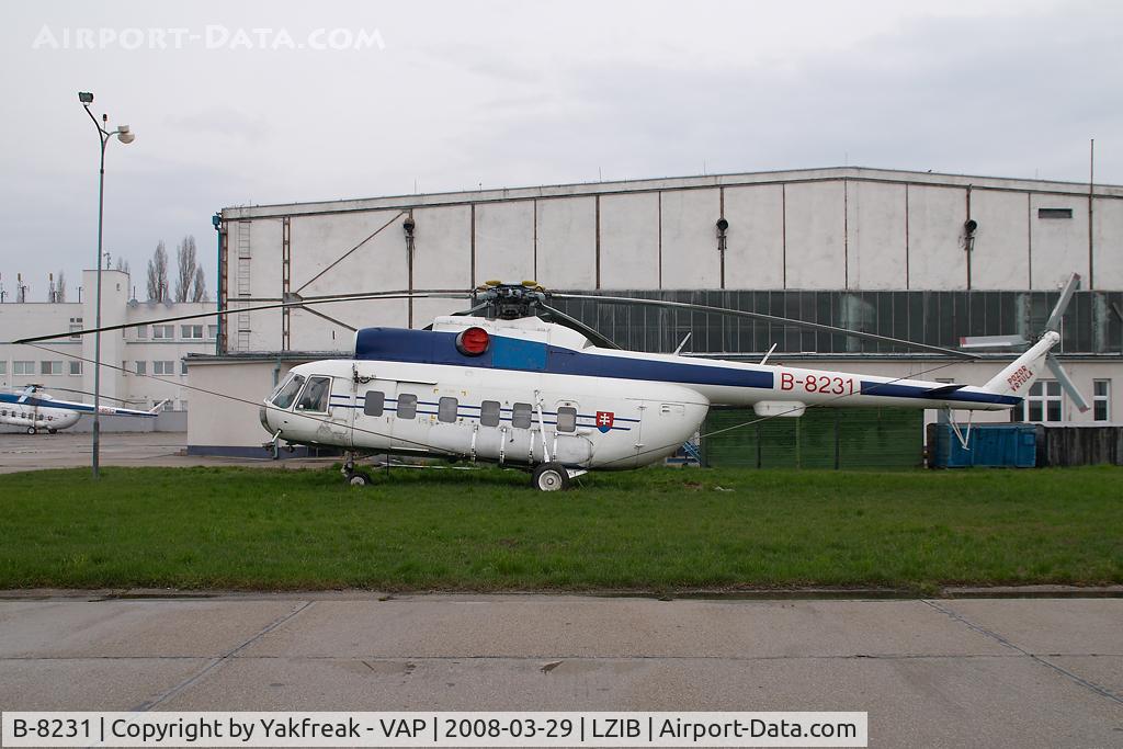 B-8231, Mil Mi-8PS Hip C C/N 10831, Slovak Police Mil Mi8