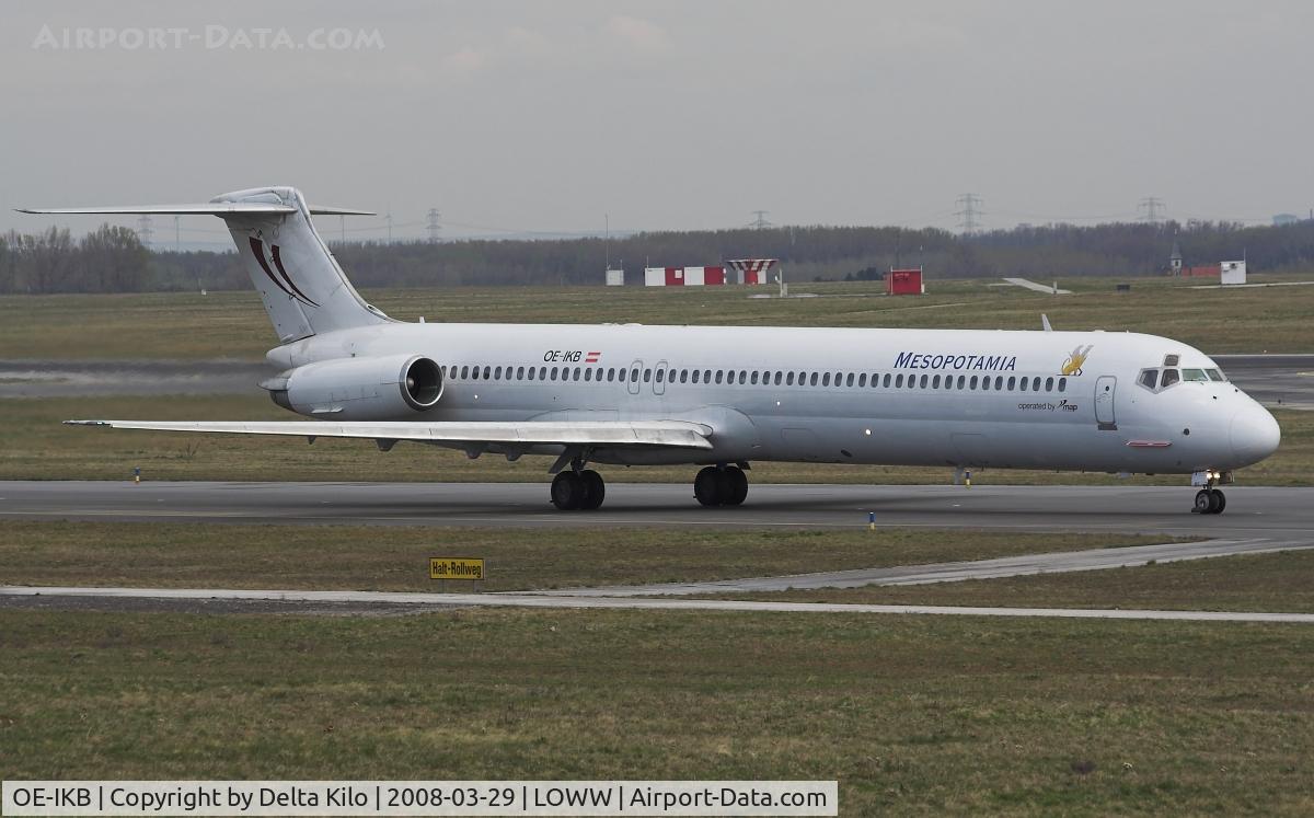 OE-IKB, 1986 McDonnell Douglas MD-83 (DC-9-83) C/N 49448, Mesapotamien Air MD 83 operated by MAP