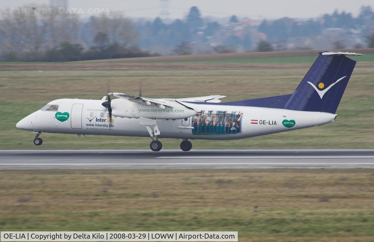 OE-LIA, 1997 De Havilland Canada DHC-8-314 Dash 8 C/N 505, InterSky DHC-8-314 on finale RWY34