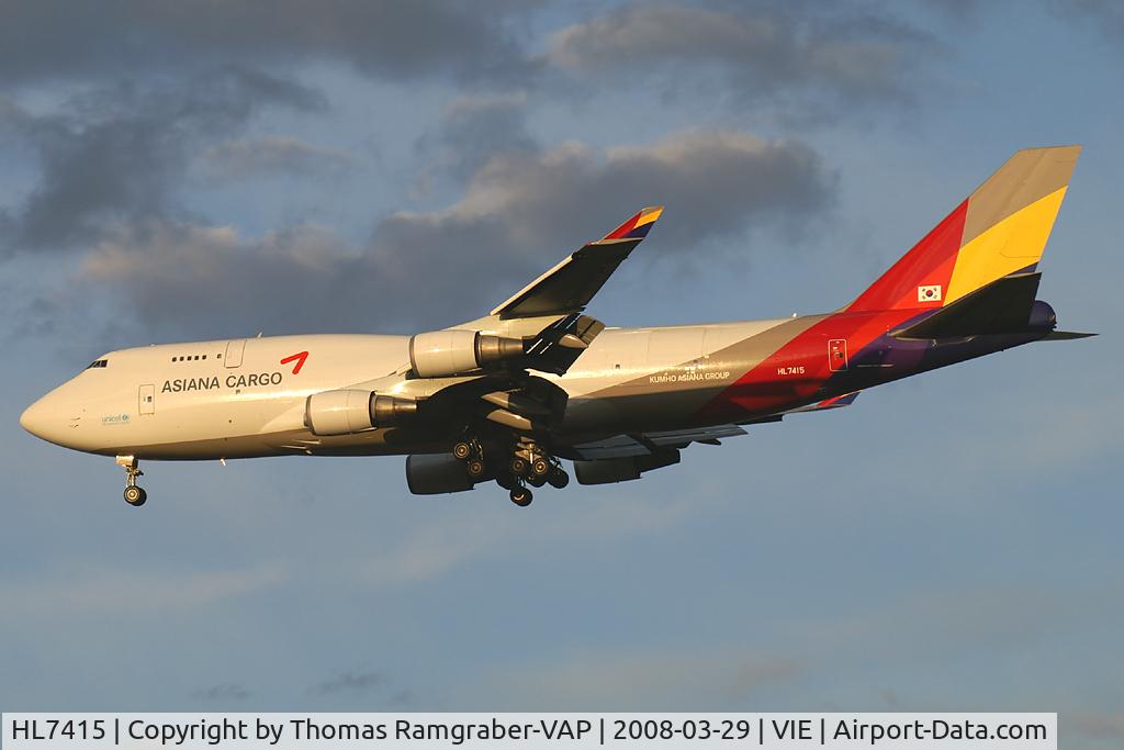 HL7415, 1993 Boeing 747-48EM(BDSF) C/N 25777, Asiana Airlines Boeing 747-400