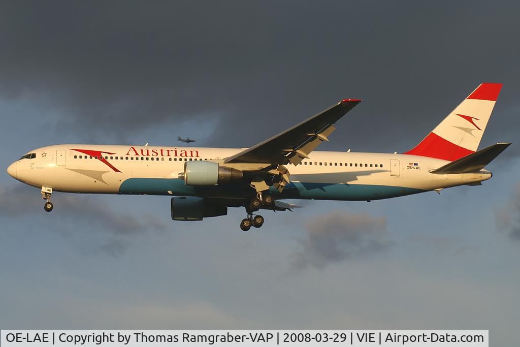 OE-LAE, 2000 Boeing 767-3Z9/ER C/N 30383, Austrian Airlines Boeing 767-300