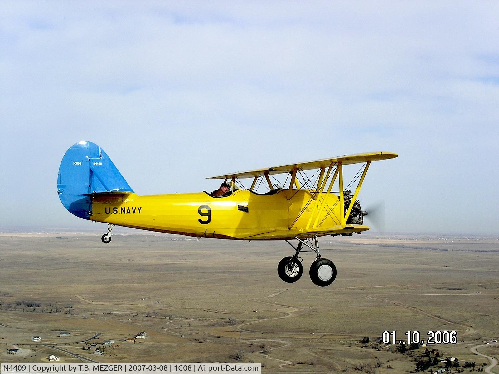 N4409, 1941 Naval Aircraft Factory N3N-3 C/N 4409, EAST OF PARKER, COLORADO