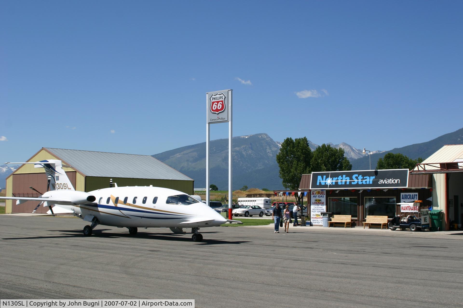 N130SL, 2004 Piaggio P-180 C/N 1084, At Ravalli County Airport Hamilton Montana