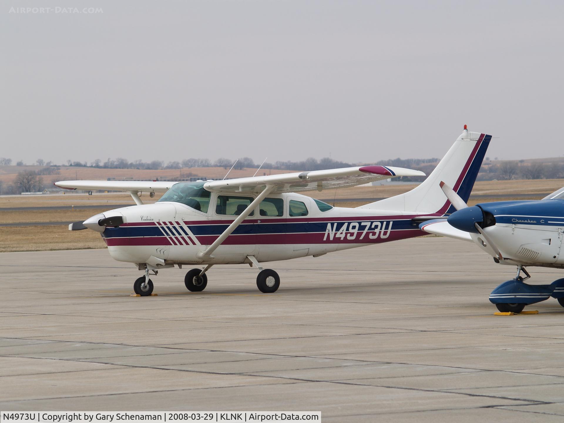 N4973U, 1965 Cessna 210E Centurion C/N 21058673, Refuelling stop