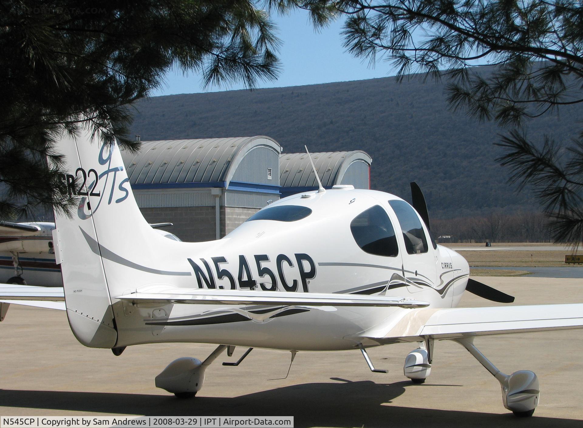 N545CP, 2005 Cirrus SR22 GTS C/N 1462, I lucked out this day.  This beautiful Cirrus was parked in just the right spot.