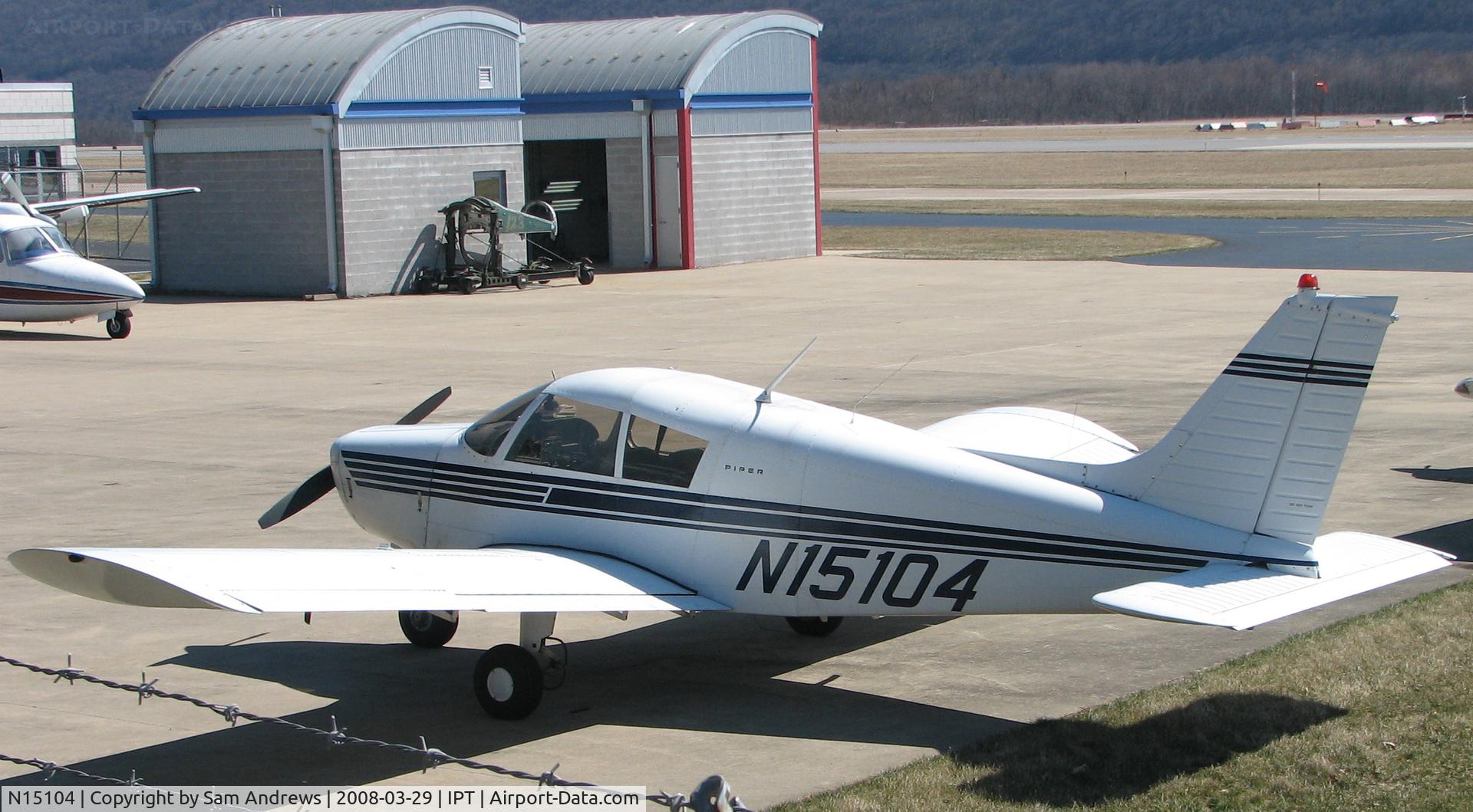 N15104, 1972 Piper PA-28-140 C/N 28-7225590, Can you tell I took this one from the other side of the fence?
