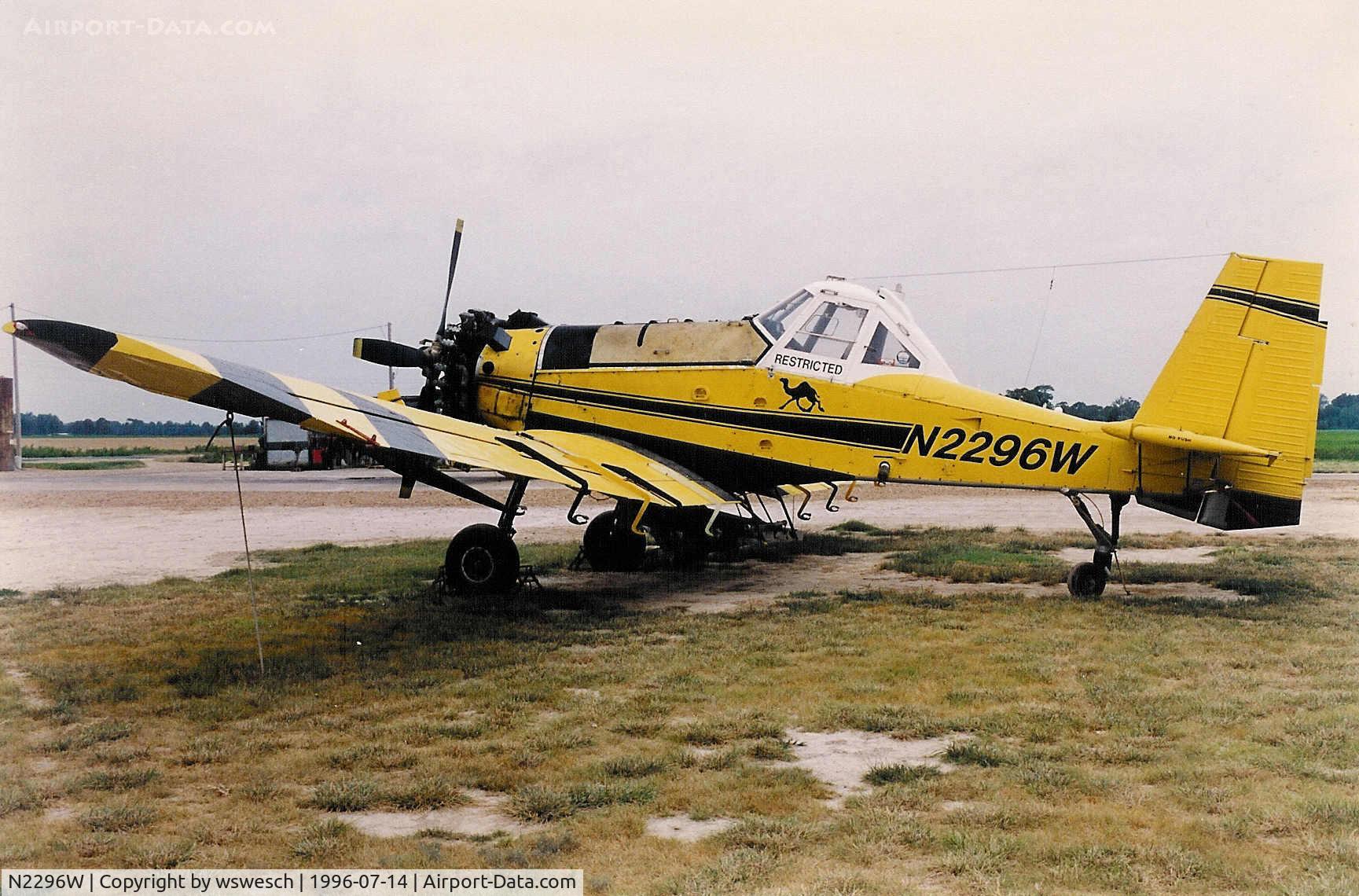N2296W, 1988 PZL-Mielec M-18A Dromader C/N 1Z018-28, 1988 Wsk-PZL M-18A Dromader, #1Z018-28.  Cartillar Flying Service-Tilton, Arkansas.