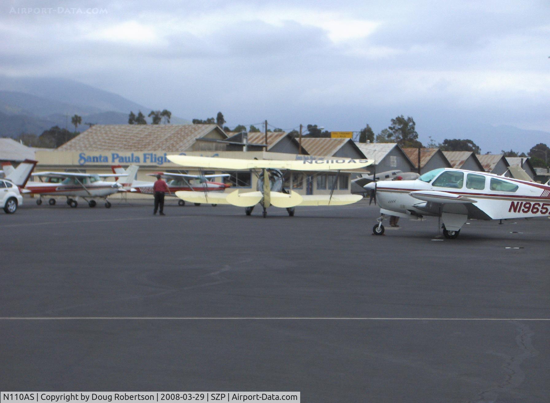 N110AS, 2005 Waco YMF-F5C C/N F5C110, 2005 Waco Classic YMF-F5C, Jacobs R755B 275 Hp, engine start