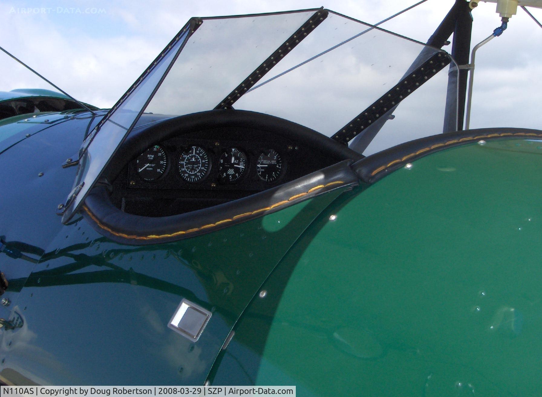 N110AS, 2005 Waco YMF-F5C C/N F5C110, 2005 Waco Classic YMF-F5C, Jacobs R755B 275 Hp, forward cockpit panel