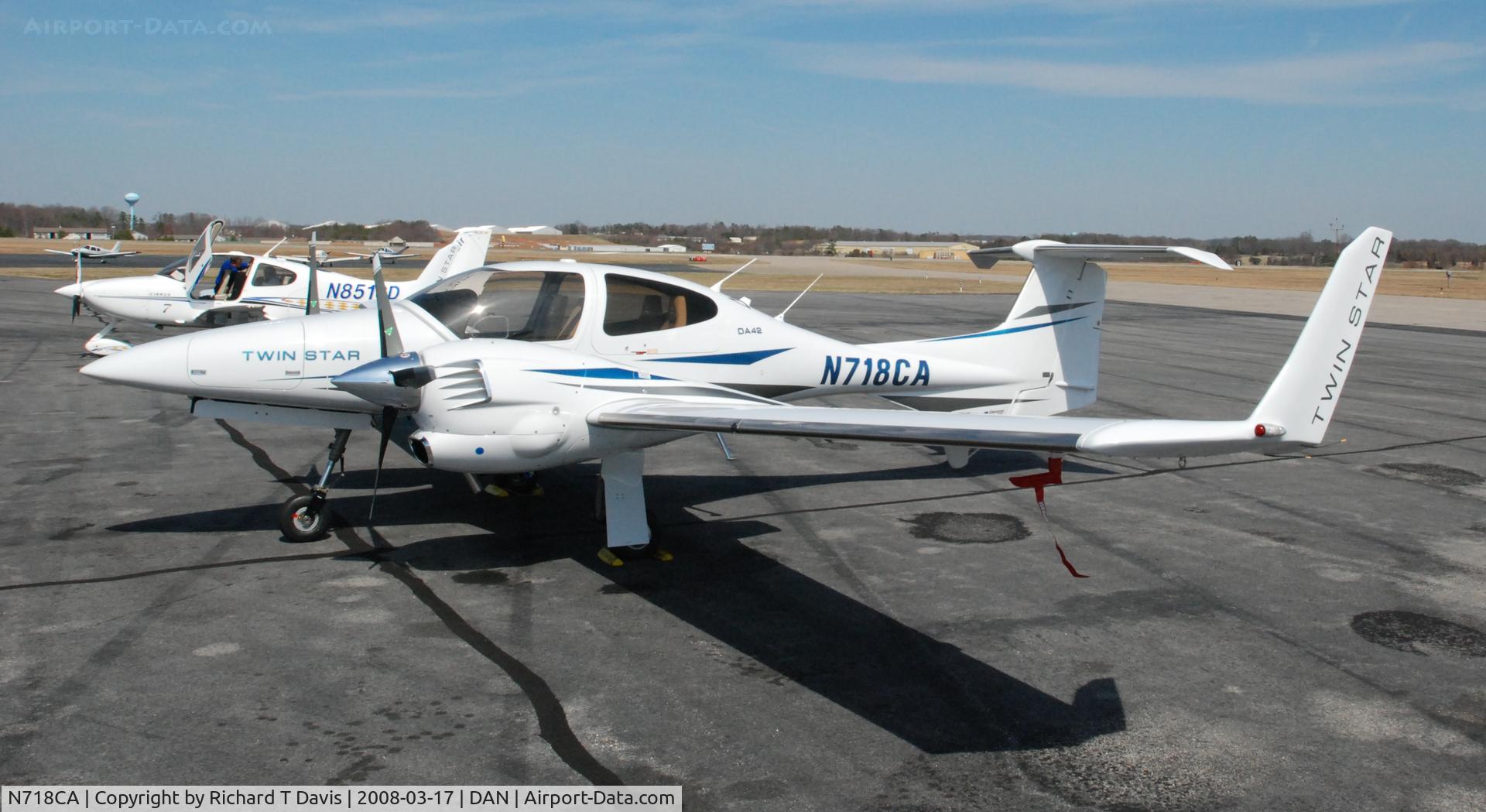 N718CA, 2007 Diamond DA-42 Twin Star C/N 42.AC110, Diamond DA42 in Danville Va.