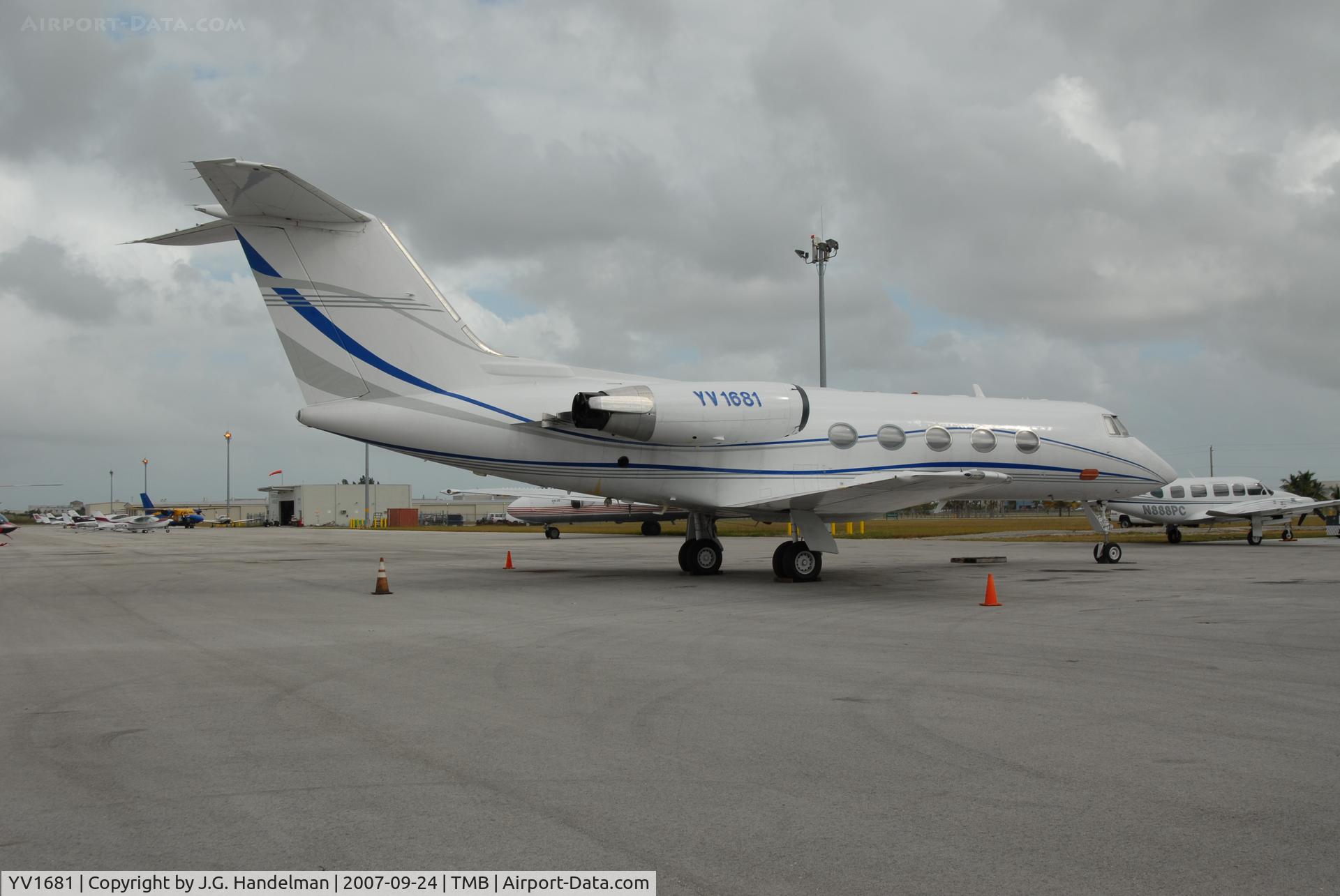 YV1681, 1968 Grumman G-1159 Gulfstream II C/N 025, on ramp Kendall Tamiami