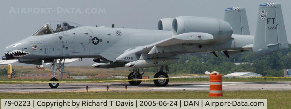 79-0223, 1979 Fairchild Republic A-10A Thunderbolt II C/N A10-0487, A10  in Danville Va.