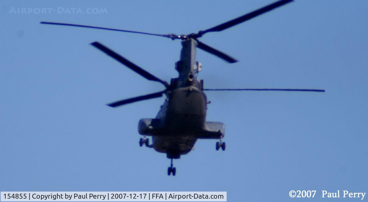 154855, Boeing Vertol CH-46F Sea Knight C/N 2462, The Phabulous Phrog whipping up the cold air