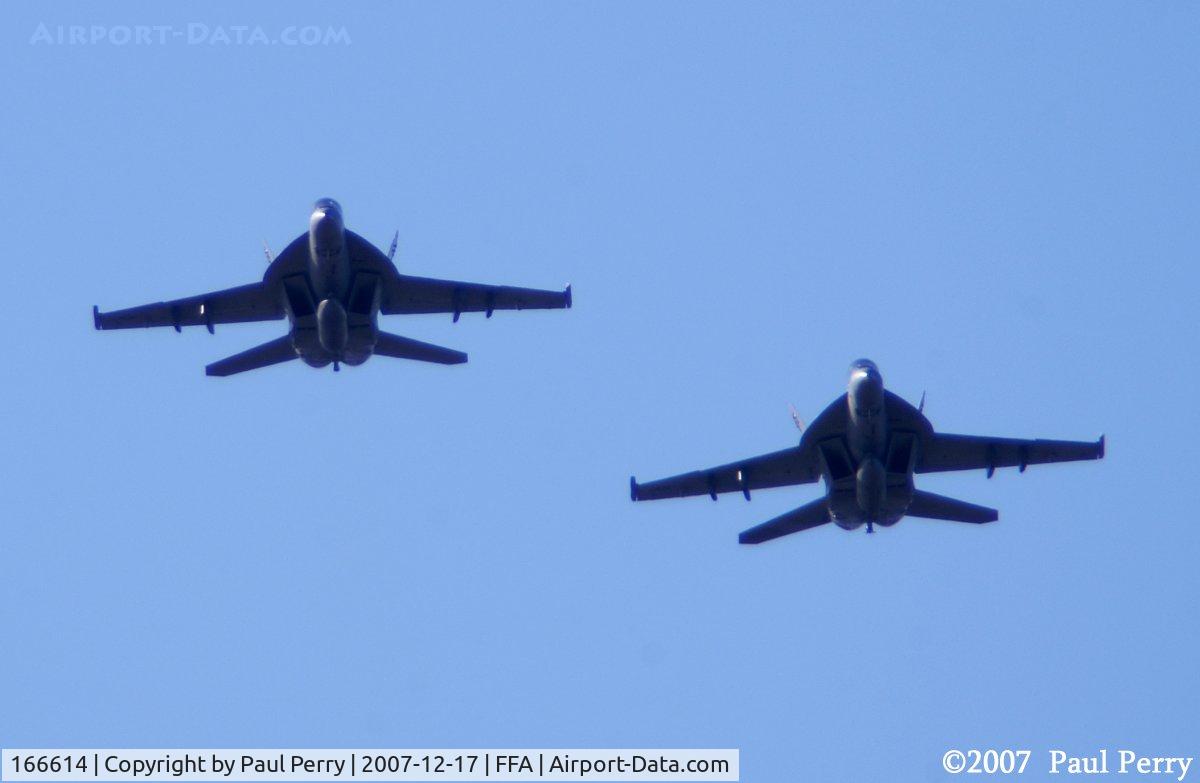 166614, Boeing F/A-18F Super Hornet C/N F107, Two of the Jolly Roger's girls showing up for the flyover