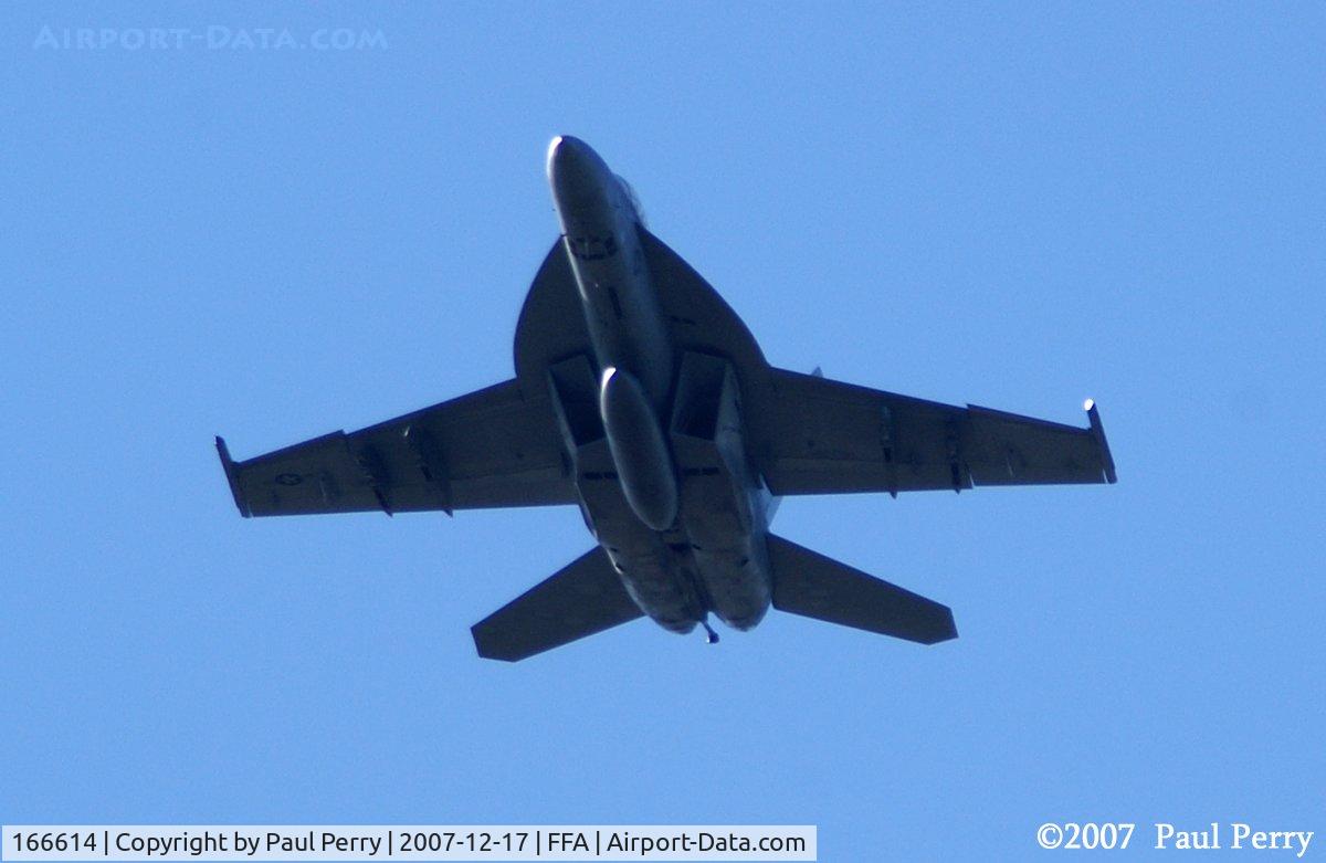 166614, Boeing F/A-18F Super Hornet C/N F107, About to overfly the pylon at the Wright Brother's Memorial