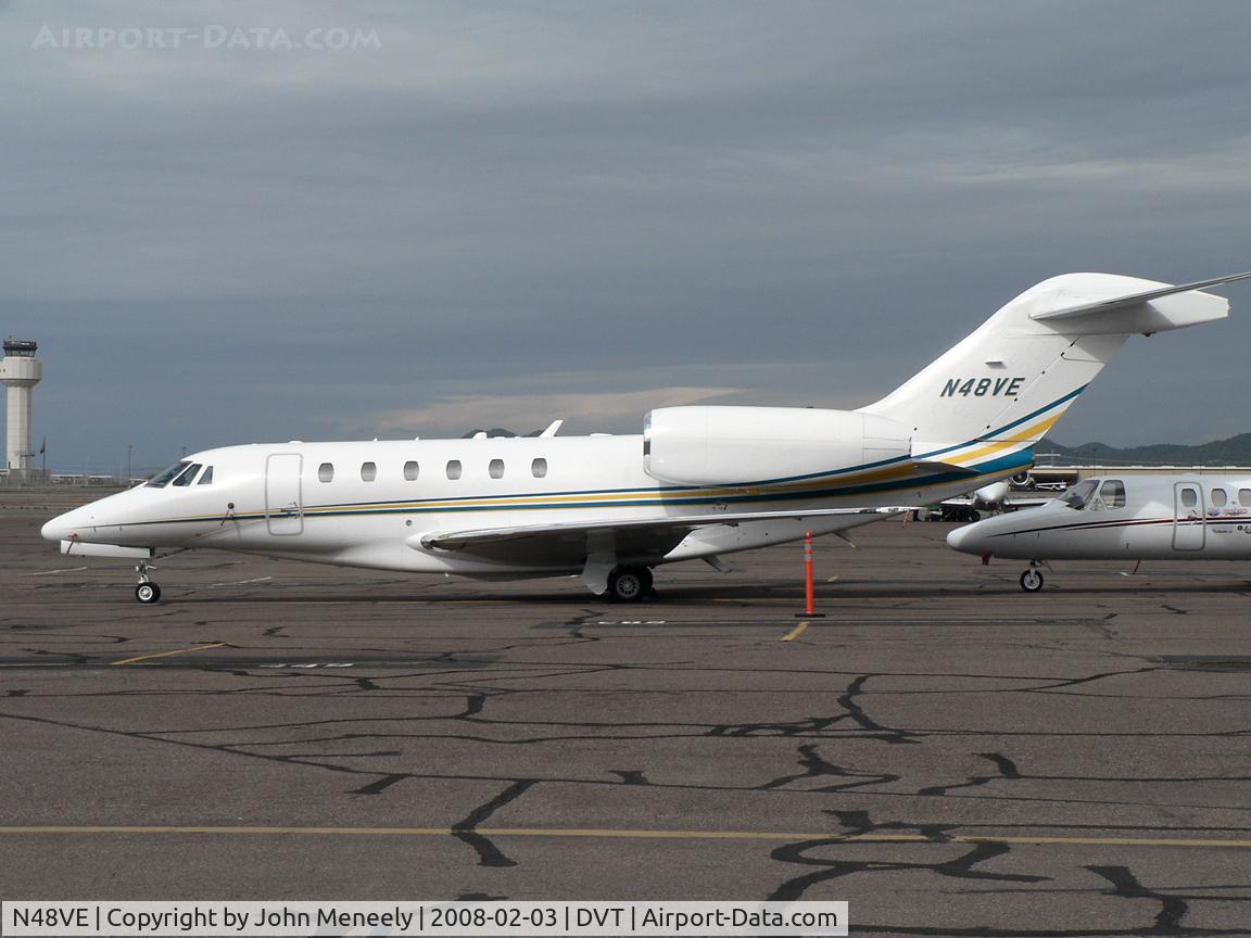 N48VE, 2005 Cessna 750 Citation X C/N 750-0248, Superbowl visitor at DVT