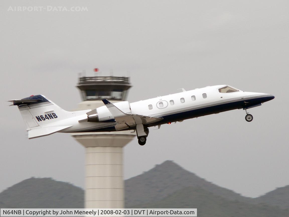 N64NB, 1992 Learjet 31A C/N 065, DVT's new tower in the background