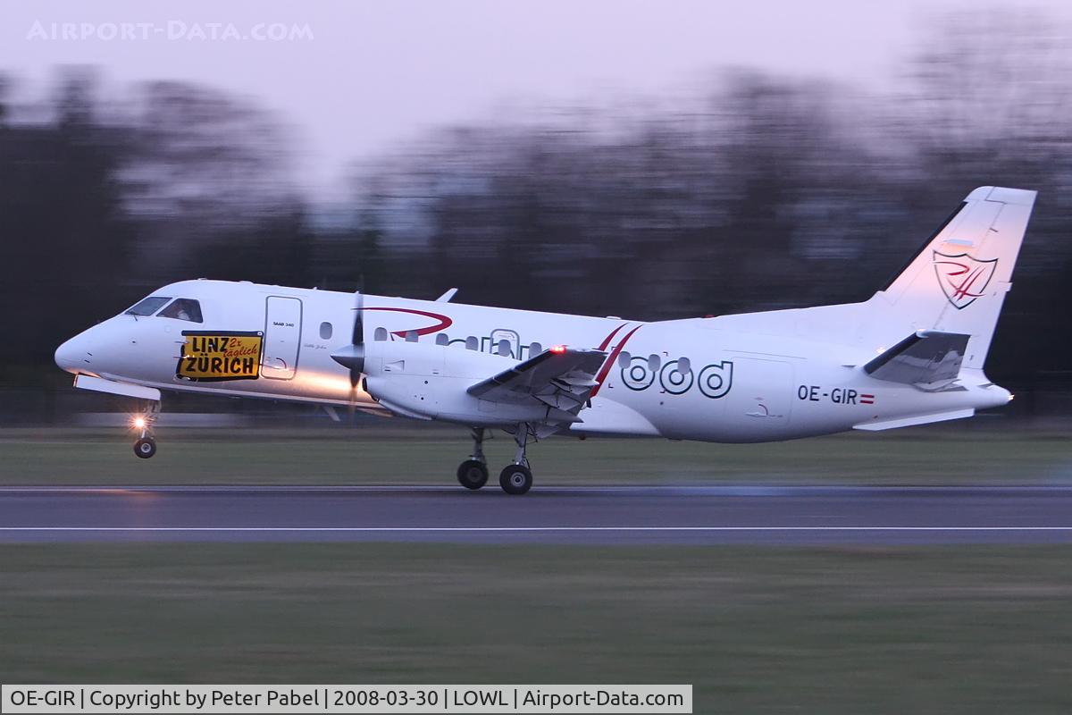 OE-GIR, 1988 Saab SF340A C/N 340A-134, Airline First Landing