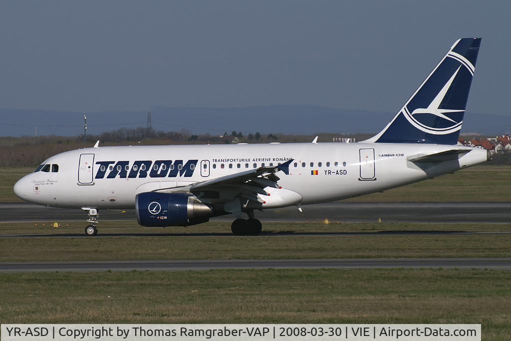 YR-ASD, 2007 Airbus A318-111 C/N 3225, Tarom Airbus A318