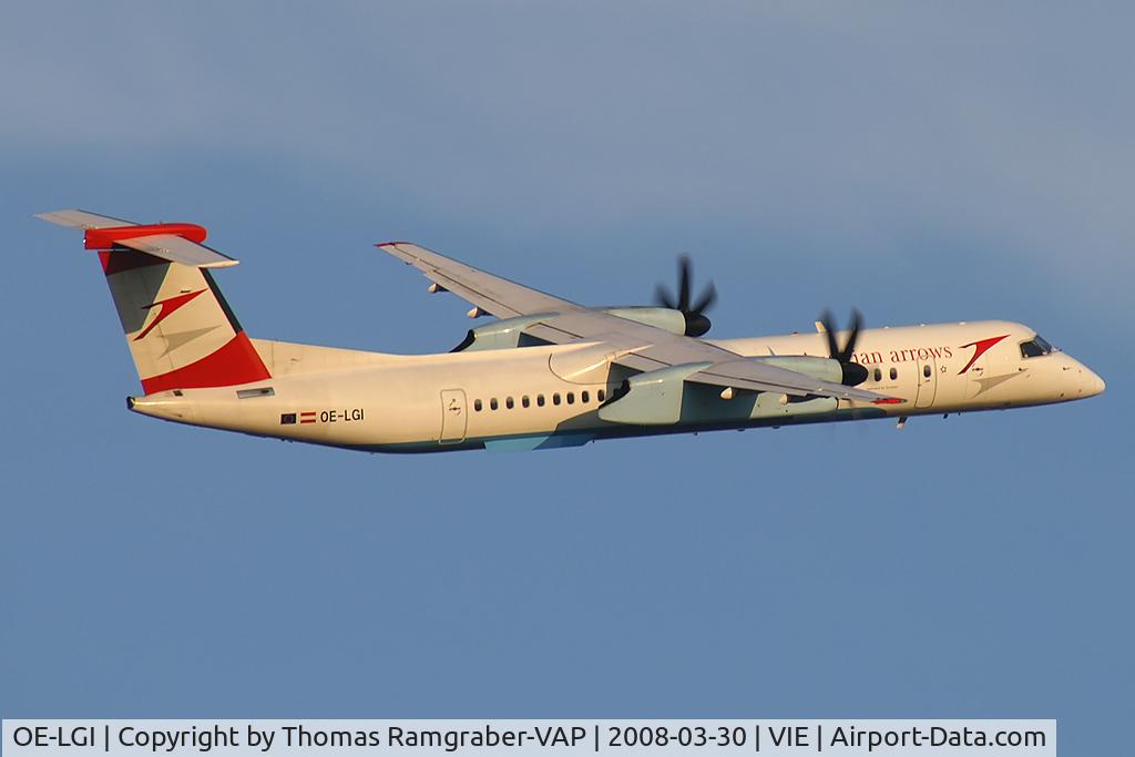 OE-LGI, 2004 De Havilland Canada DHC-8-402Q Dash 8 C/N 4100, Austrian Arrows DeHavilland Canada Dash 8-400