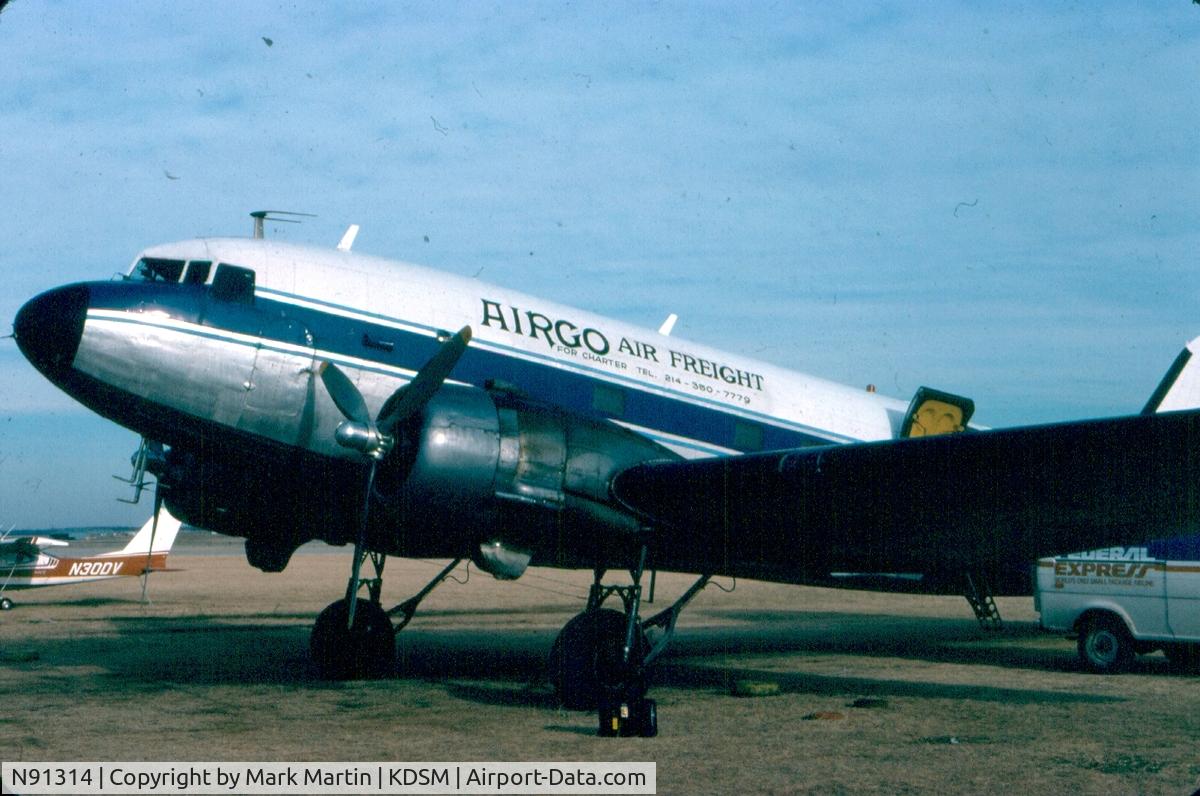 N91314, 1942 Douglas DC3C C/N 4538, Airgo Airfreight, Inc.