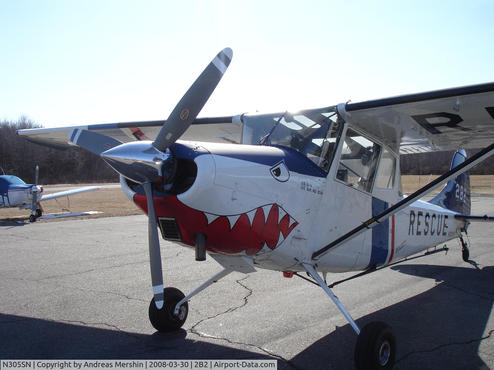 N305SN, 1985 Cessna Ector 305A C/N 2038, Preflight includes brushing teeth...