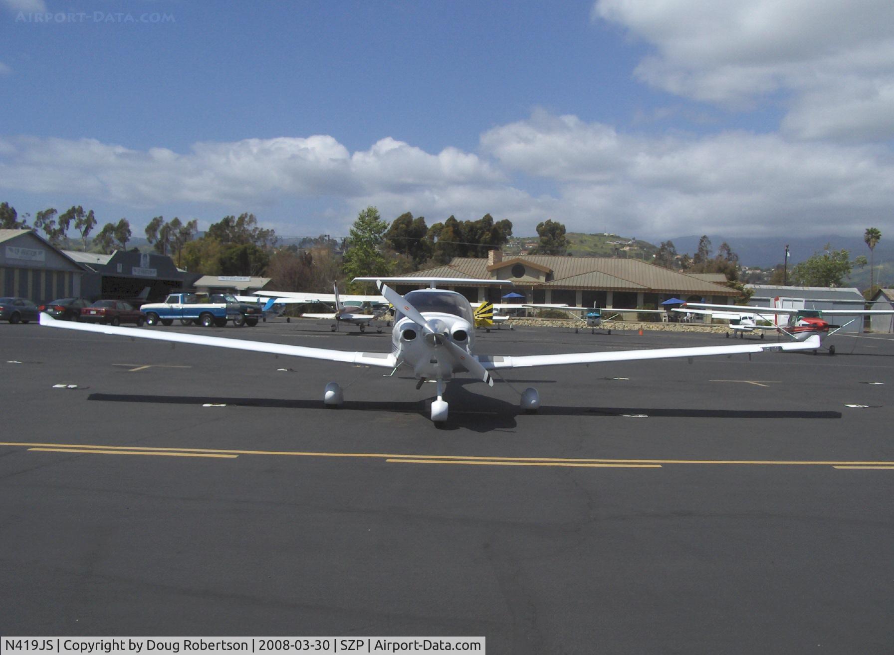 N419JS, 2004 Diamond DA-40 Diamond Star C/N 40.439, 2004 Diamond Aircraft Ind. DA40 DIAMOND STAR, Lycoming IO-360-M1A 180 Hp