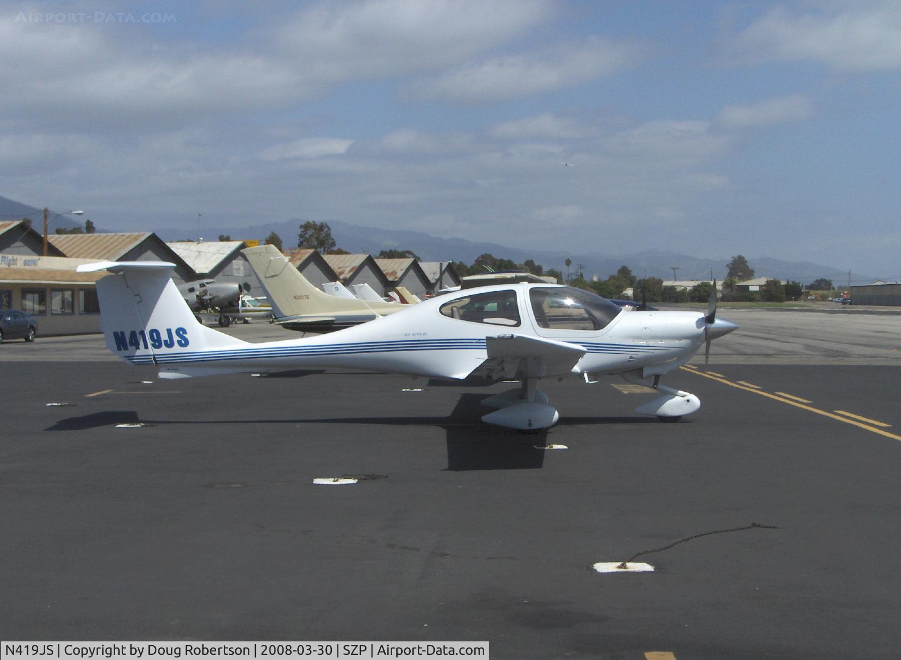 N419JS, 2004 Diamond DA-40 Diamond Star C/N 40.439, 2004 Diamond Aircraft Ind. DA40 DIAMOND STAR, Lycoming IO-360-M1A 180 Hp