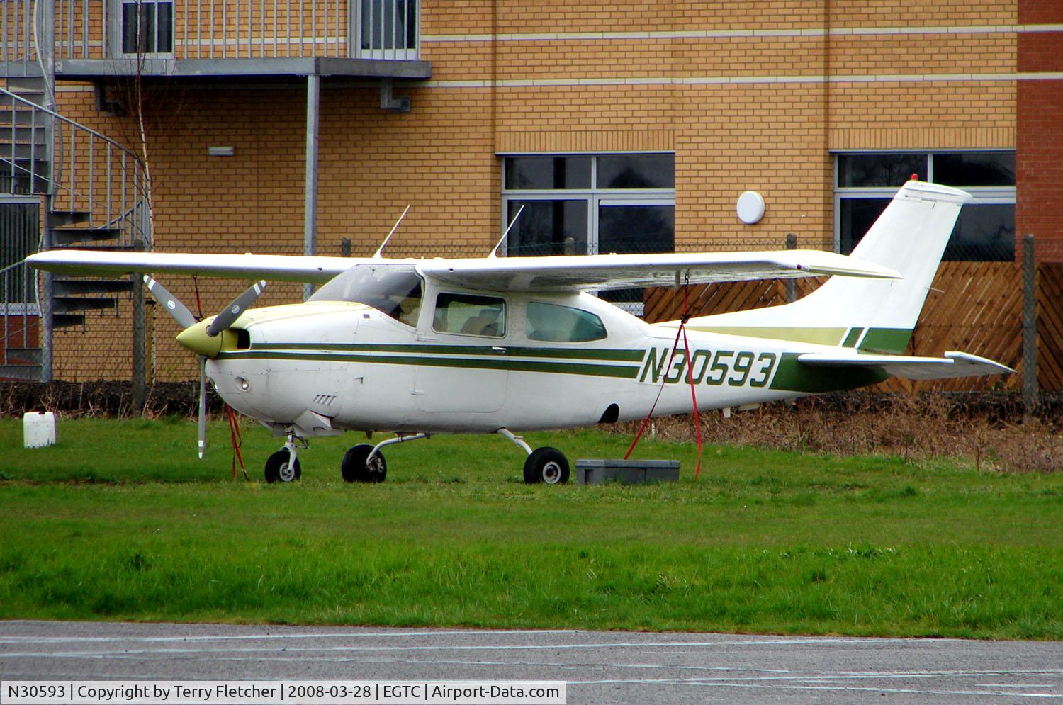 N30593, 1973 Cessna 210L Centurion C/N 21059938, Part of the General Aviation activity at Cranfield