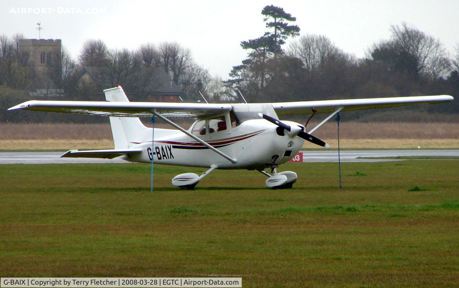 G-BAIX, 1973 Reims F172M Skyhawk Skyhawk C/N 0931, Part of the General Aviation activity at Cranfield