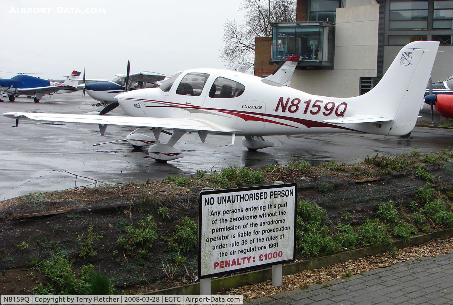 N8159Q, 2004 Cirrus SR20 C/N 1388, Cirrus SR20 visitor to Cranfield