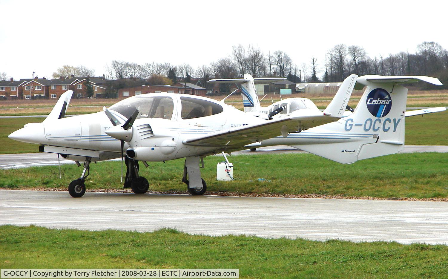G-OCCY, 2006 Diamond DA-42 Twin Star C/N 42.158, Part of the General Aviation activity at Cranfield