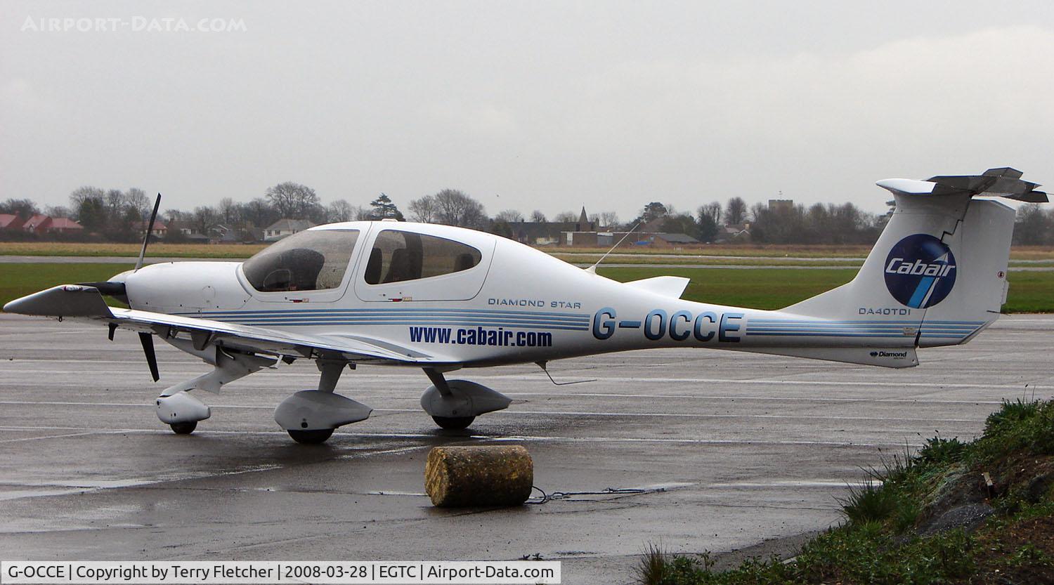 G-OCCE, 2006 Diamond DA-40D Diamond Star C/N D4.226, Part of the General Aviation activity at Cranfield