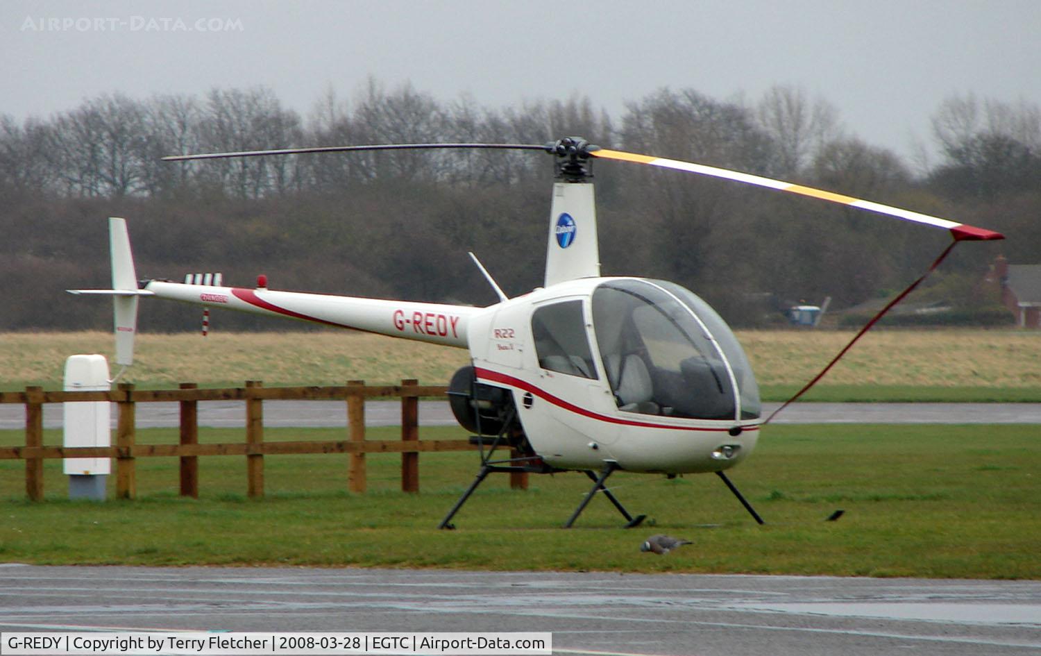 G-REDY, 2002 Robinson R22 Beta C/N 3402, Part of the General Aviation activity at Cranfield