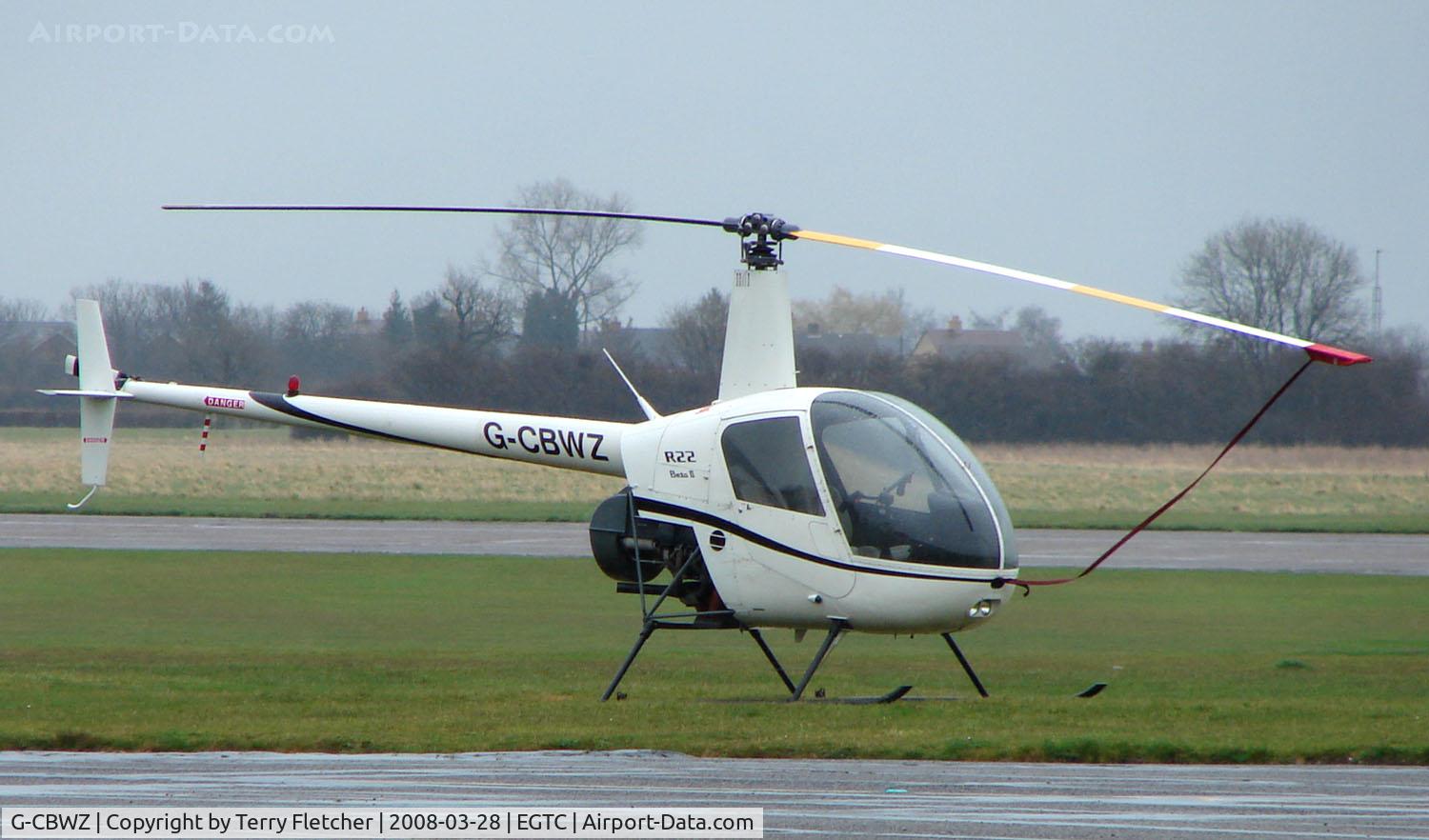 G-CBWZ, 2000 Robinson R22 Beta C/N 3101, Part of the General Aviation activity at Cranfield