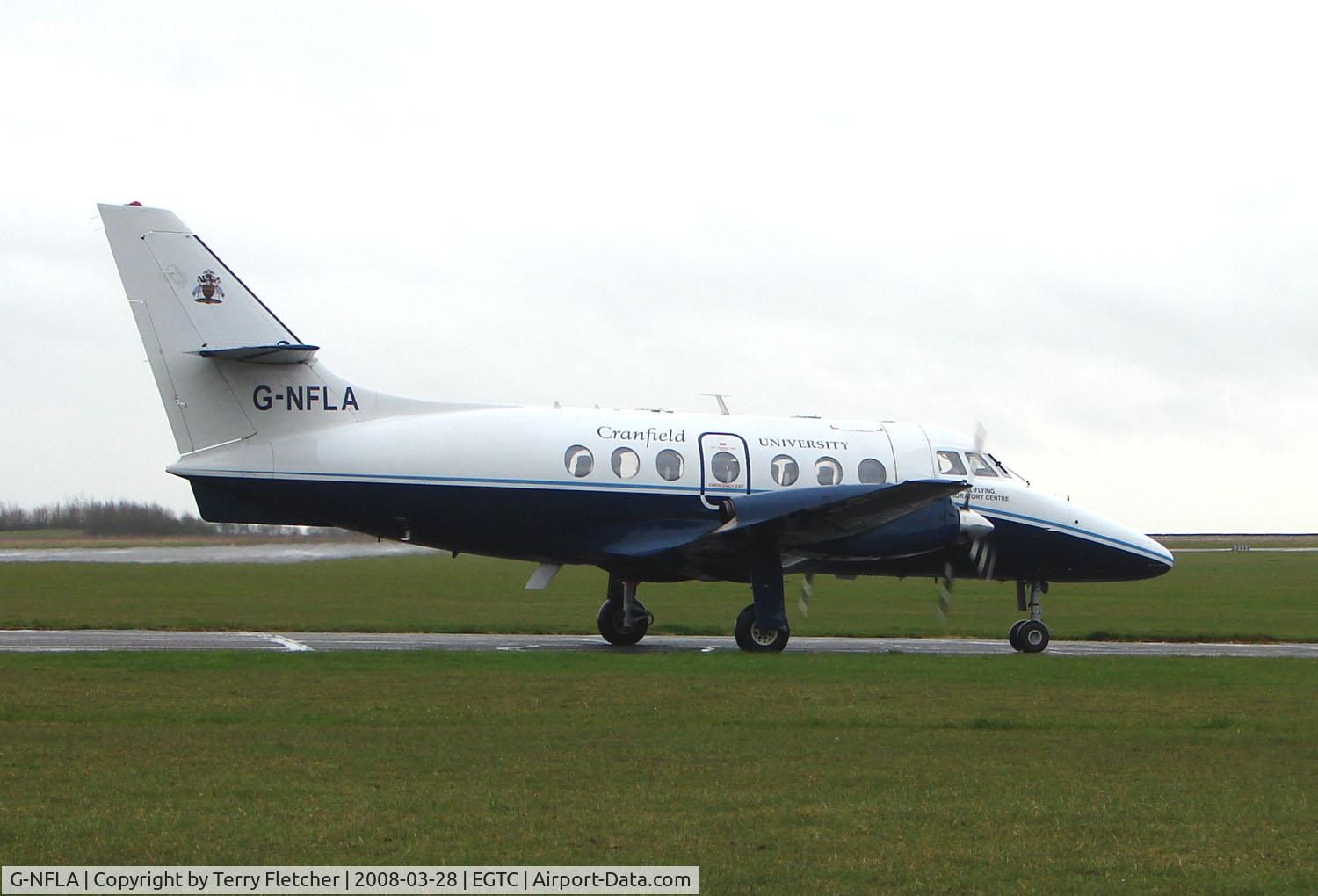 G-NFLA, 1984 British Aerospace BAe-3102 Jetstream 31 C/N 637, Bae3102 Jetstream of Cranfield University