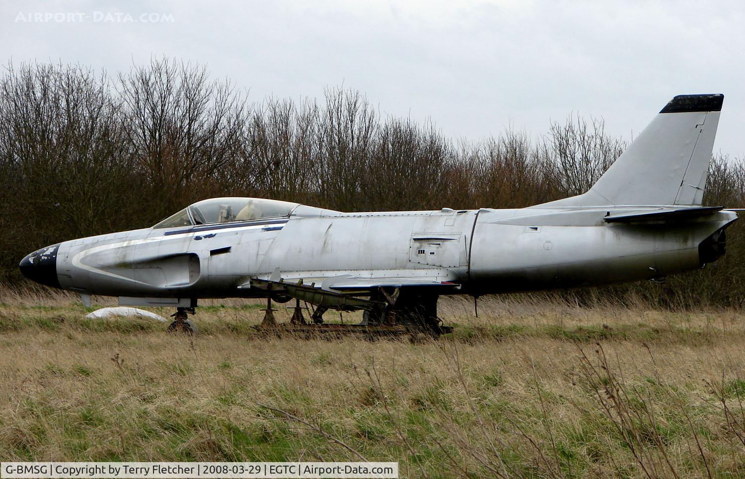 G-BMSG, 1956 Saab A32A Lansen C/N 32-028, Military aircraft on Civil Register - but does not show its registration