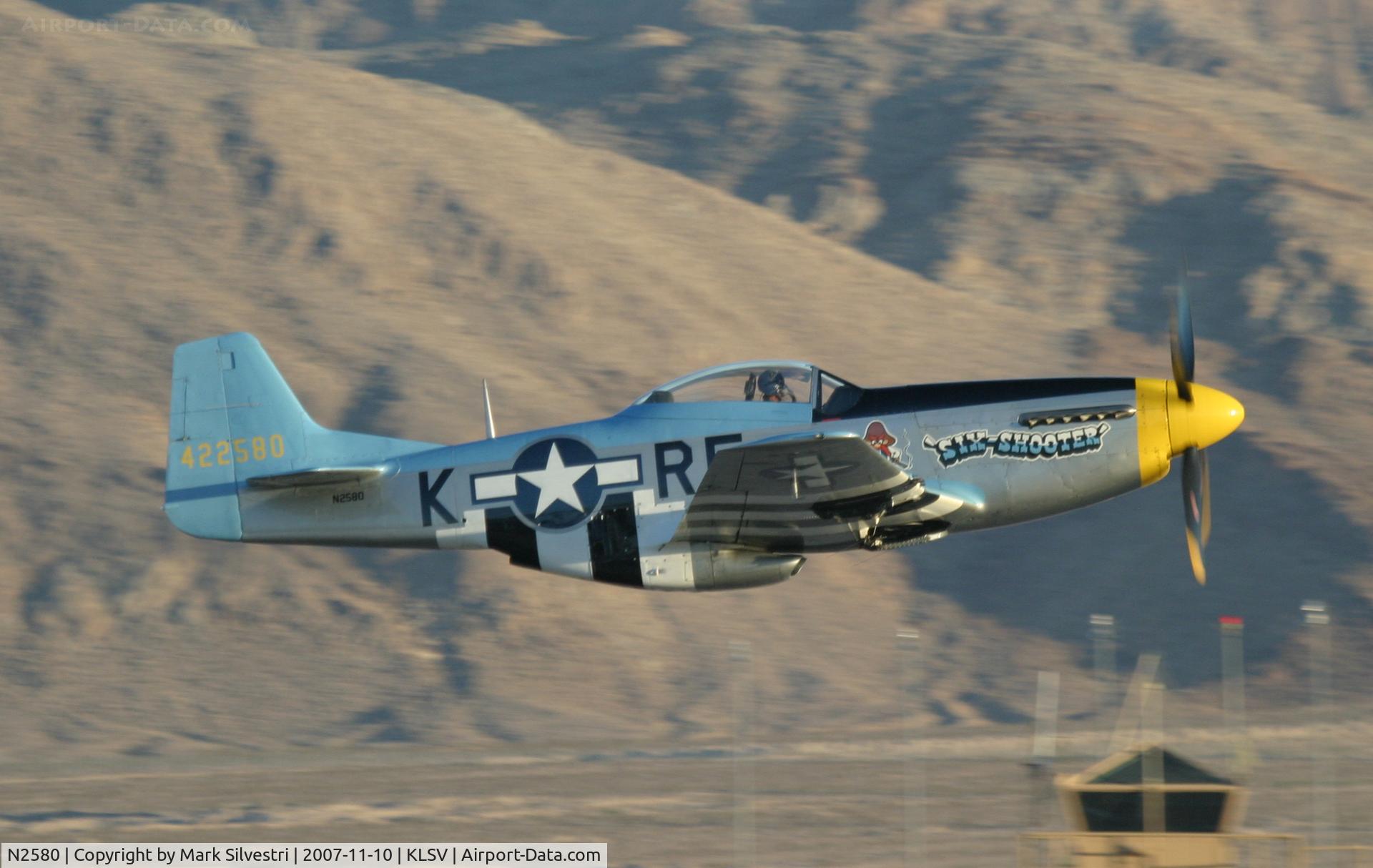 N2580, 1967 North American F-51D Mustang C/N AF-67-22580, Aviation Nation 2007
