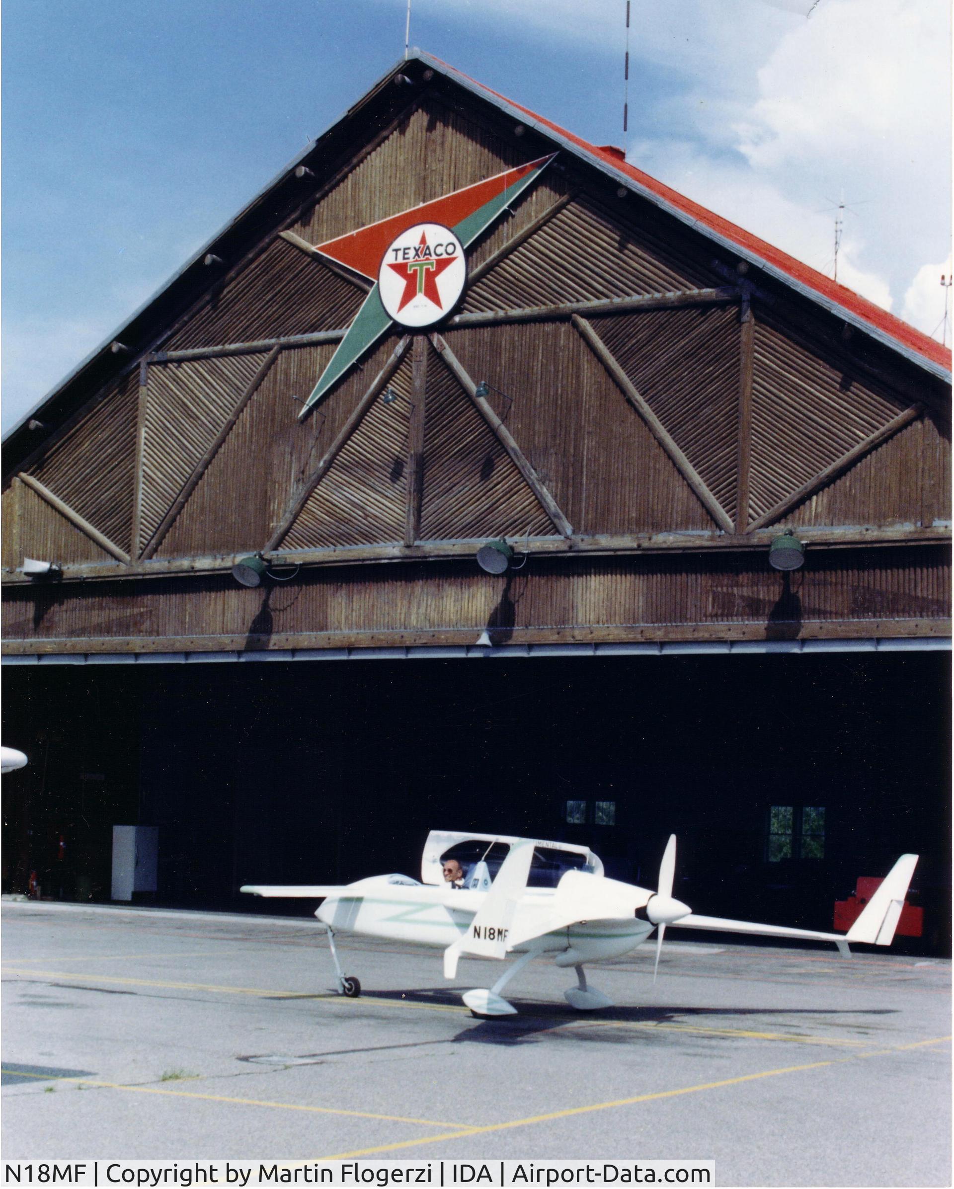 N18MF, 1980 Flogerzi  Lyle VERIEZE C/N 18, Lyle Flogerzi and his Vari-Eze in Idaho Falls