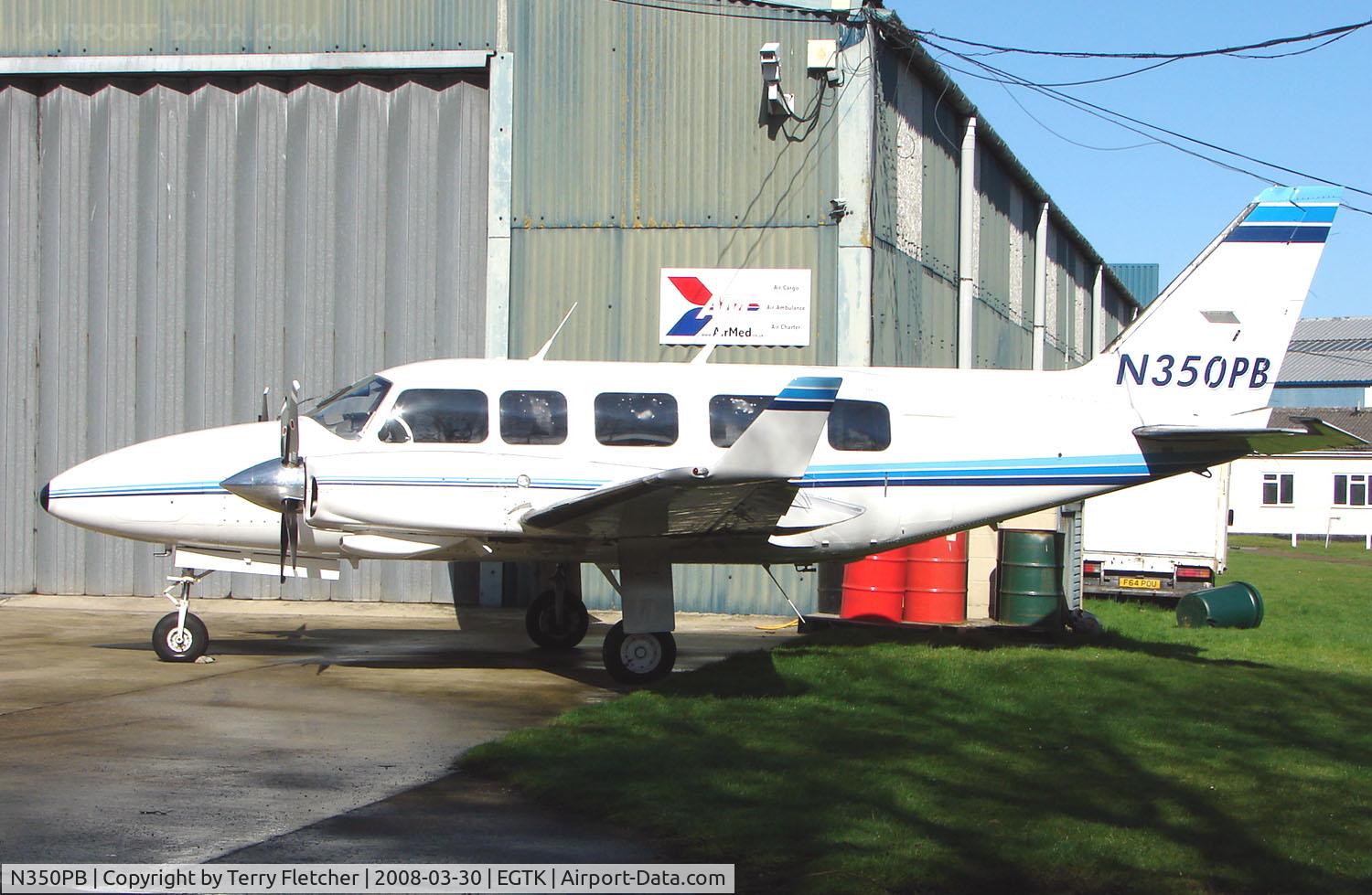 N350PB, 1982 Piper PA-31-350 Chieftain C/N 31-8252028, Piper Pa-31-350 at Kidlington Oxford