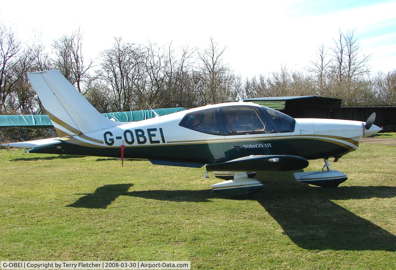 G-OBEI, 2002 Socata TB-200 Tobago XL C/N 2096, One aircraft at the friendly Enstone Airfield in Oxfordshire